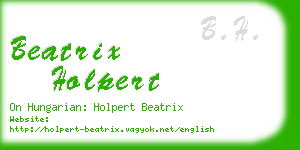 beatrix holpert business card